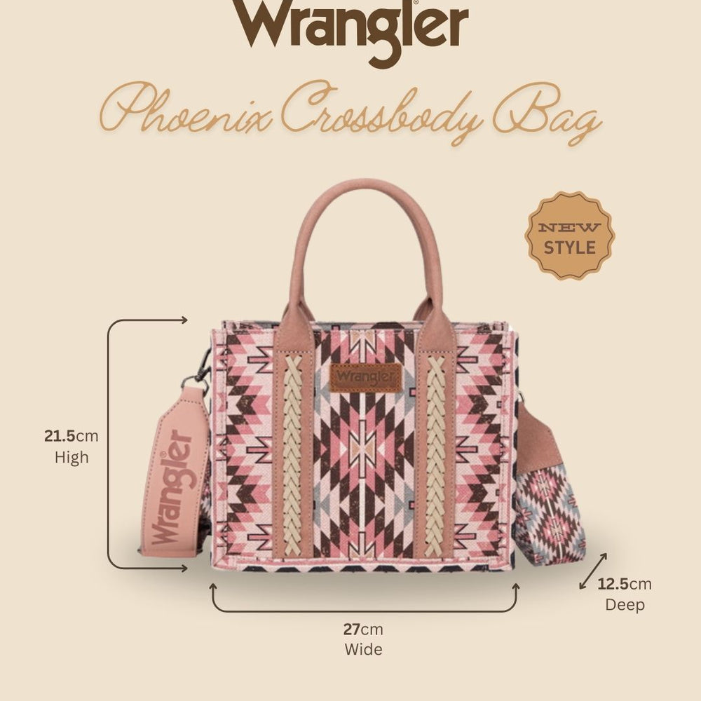 
                      
                        Wrangler Phoenix Crossbody Bag - Pink X5W2996BAG
                      
                    