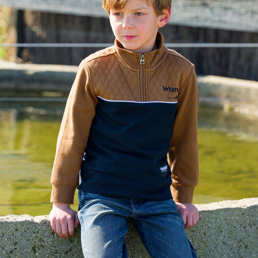 Wrangler Boys Tate 1/4 Zip Pullover - X5W3573250