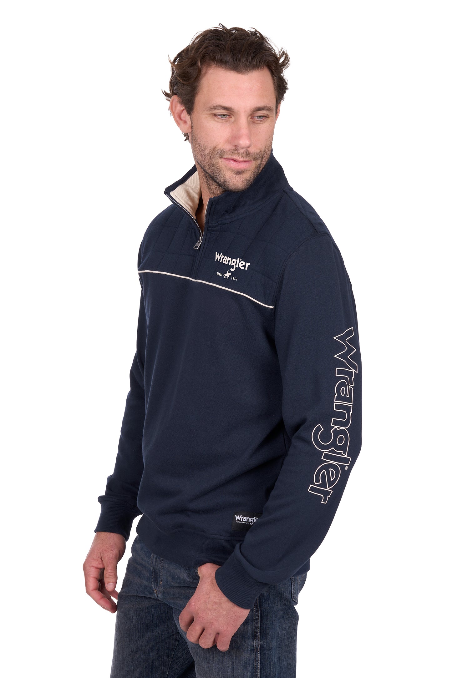 Wrangler Mens Dale 1/4 Zip Pullover X6W1573509