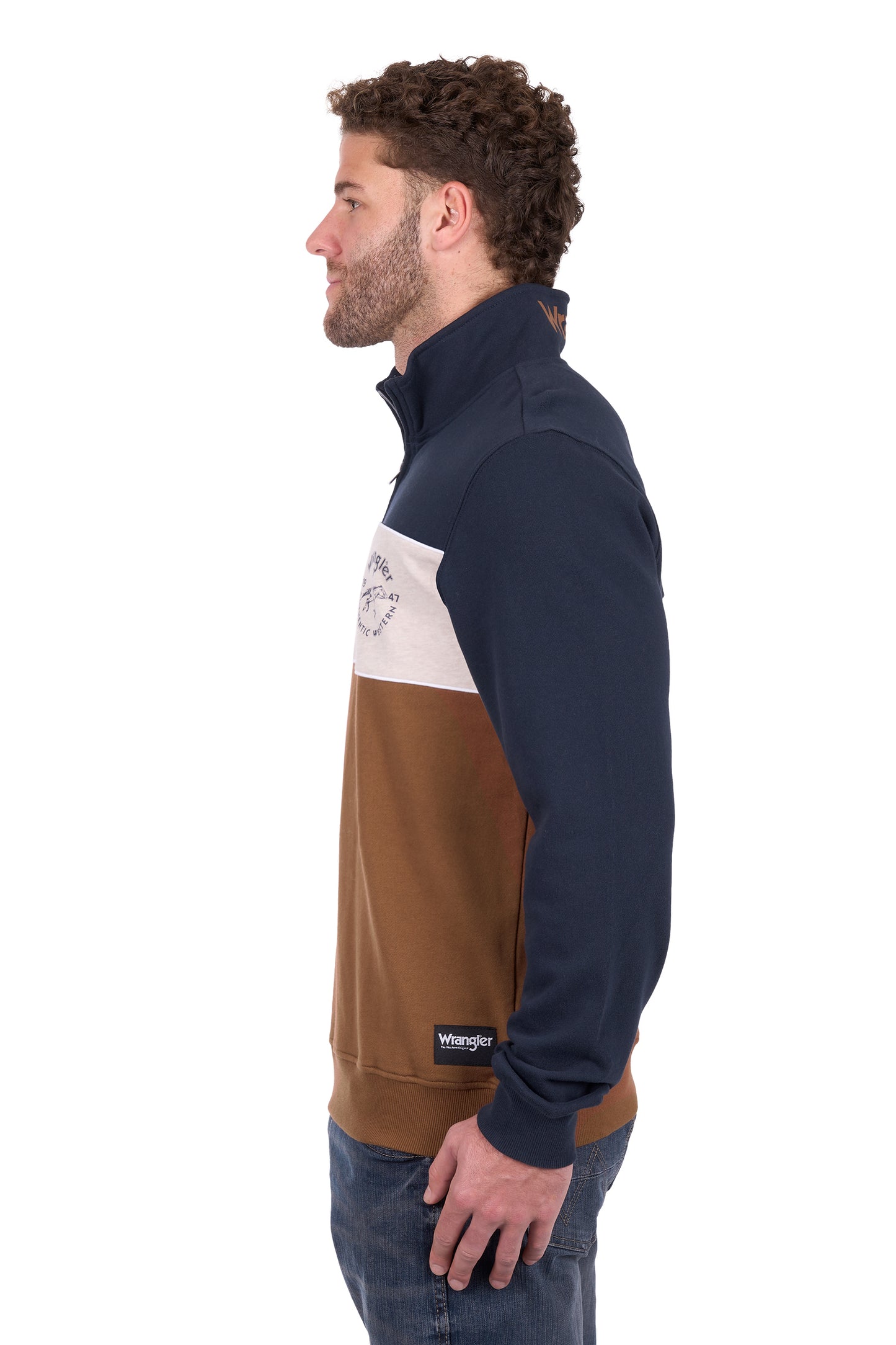 Wrangler Mens Steve 1/4 Zip Pullover X6W1573511