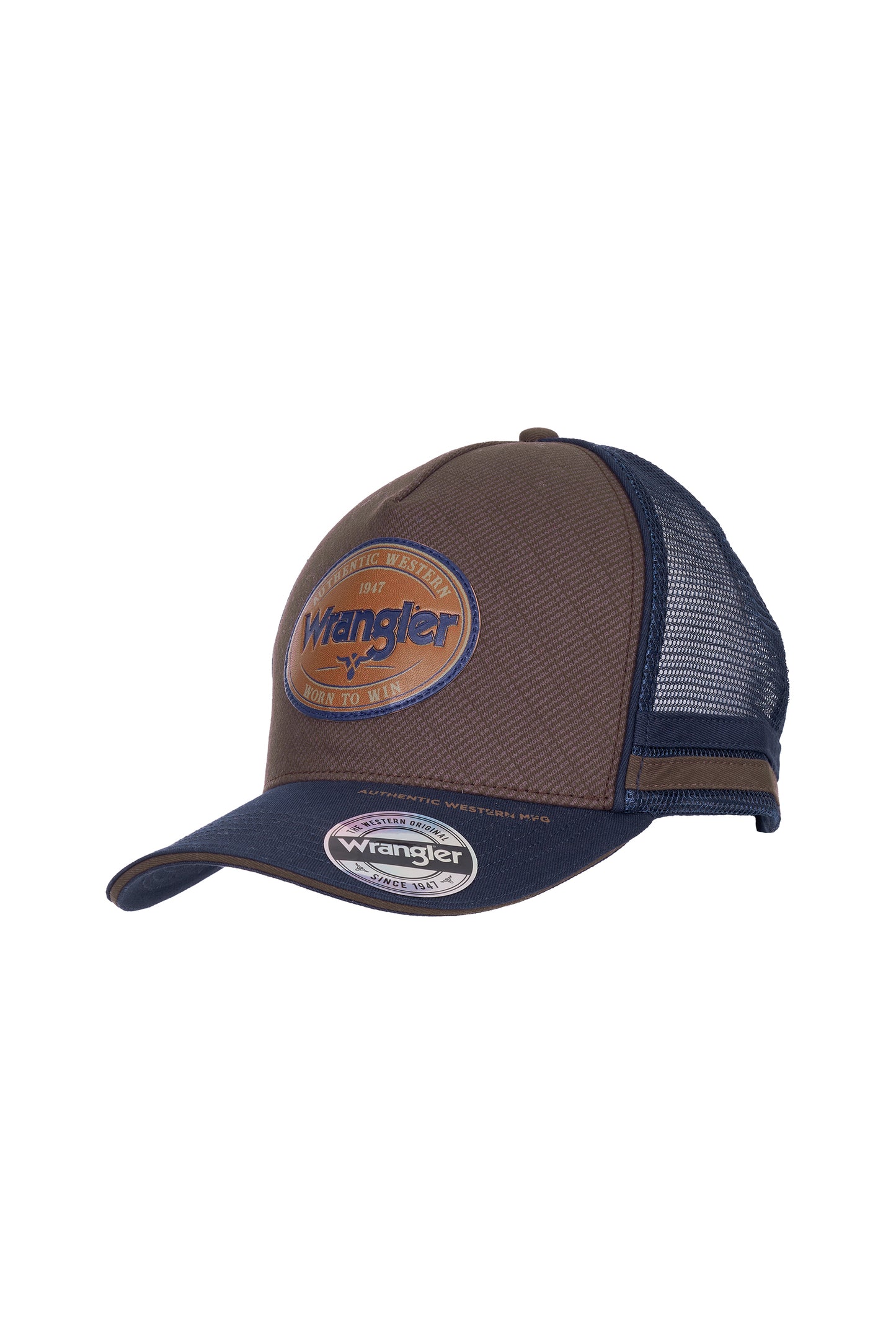 Wrangler Authentic HP Trucker Cap - Dark Tan/Navy X6W1943CAP