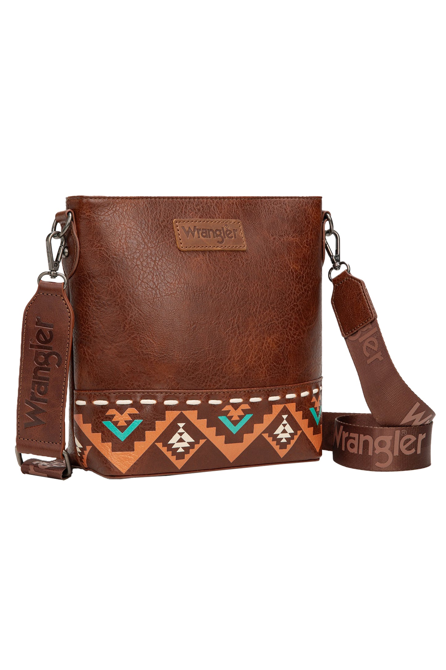 Wrangler Lana Aztec Print Crossbody Bag - Tan X6W4914BAG