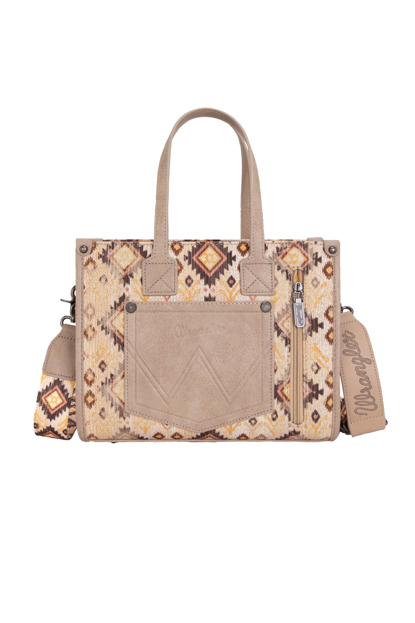 Wrangler Aztec Crossbody Tote Bag - Camel X6W4918BAG