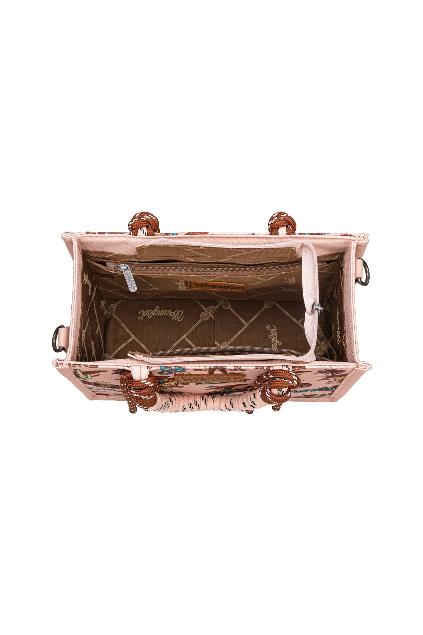 Wrangler Rodeo Print Crossbody Bag - Pink X6W4922BAG
