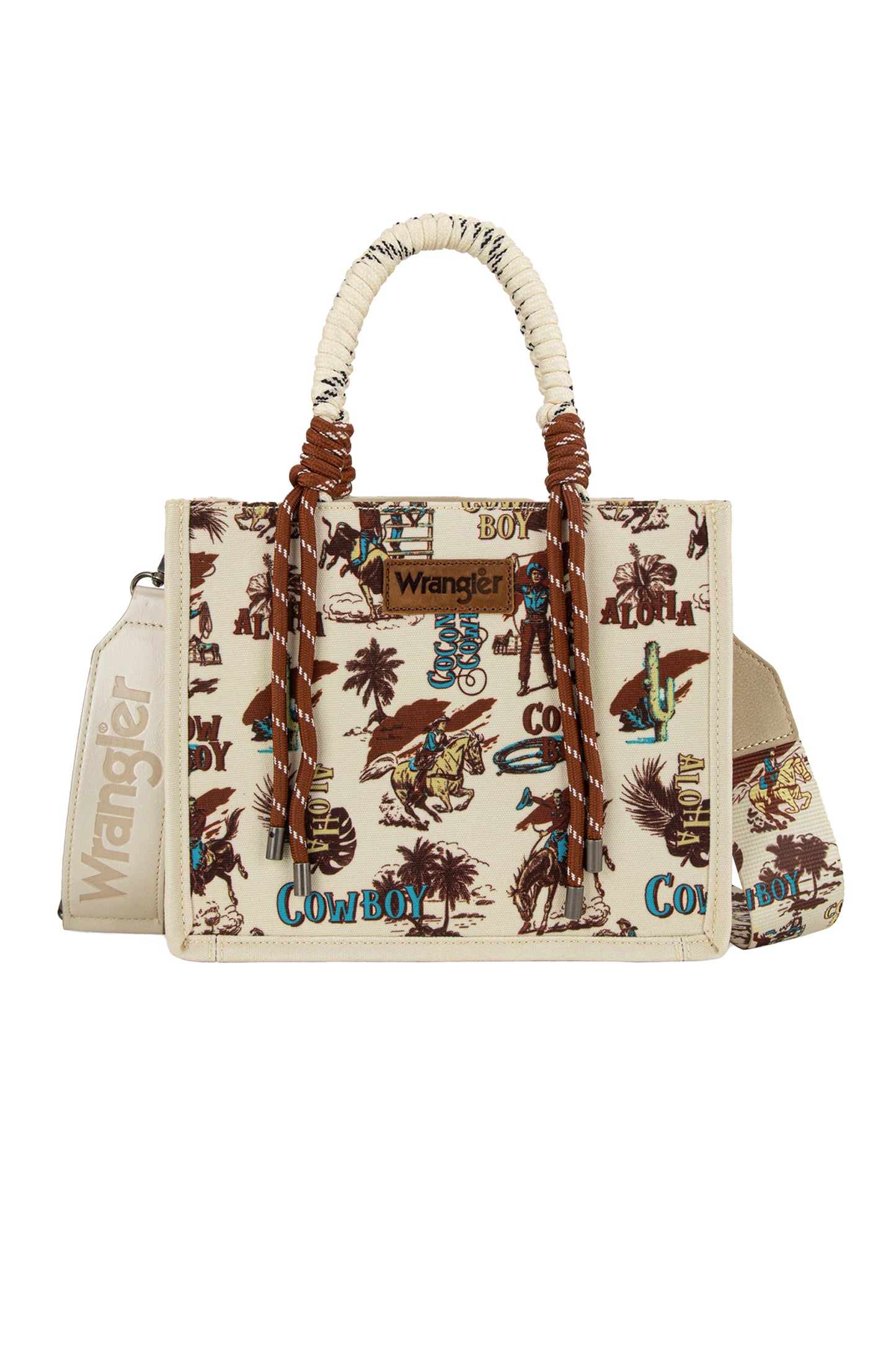 Wrangler Rodeo Print Crossbody Bag - Natural X6W4922BAG