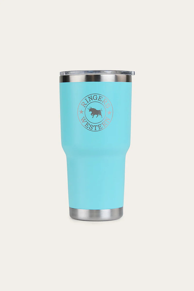 Ringers Western Yarra Powder Coated Insulated Cup - Turquoise / Pastel Pink / White