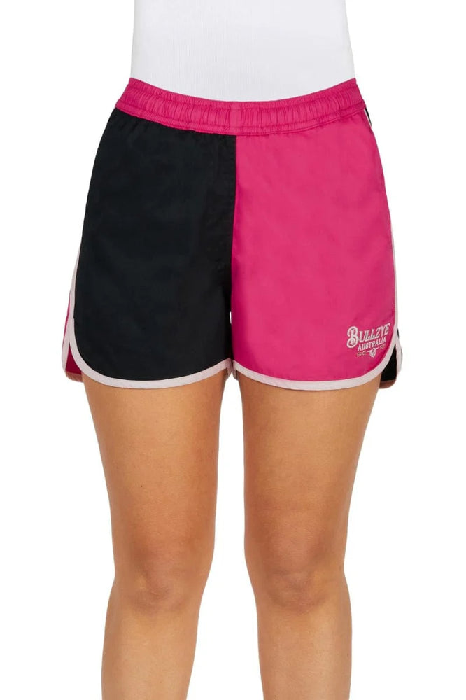Bullzye Womens Rachel Shorts - Black / Pink B5S2300471