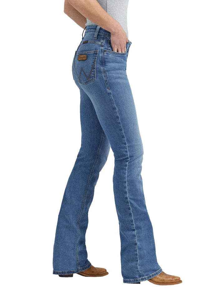 Wrangler Womens Willow Mid Rise Bootcut Jeans - Sophia 112352987