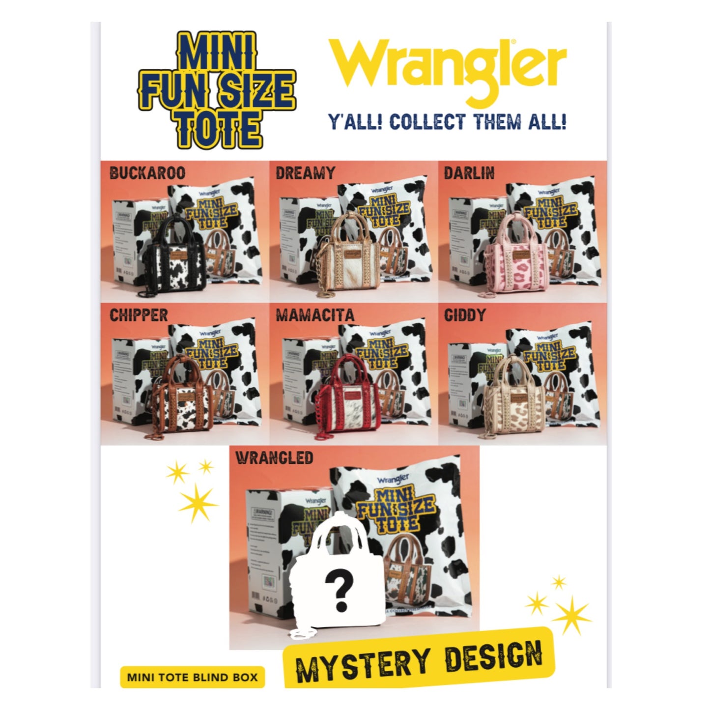 Wrangler Mini Fun Size Totes - WRBX98 - Surprise Blind Box / Lucky Dip