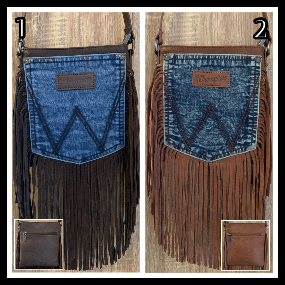 Wrangler Fringe Pocket Crossbody Bag - X4W2957BAG