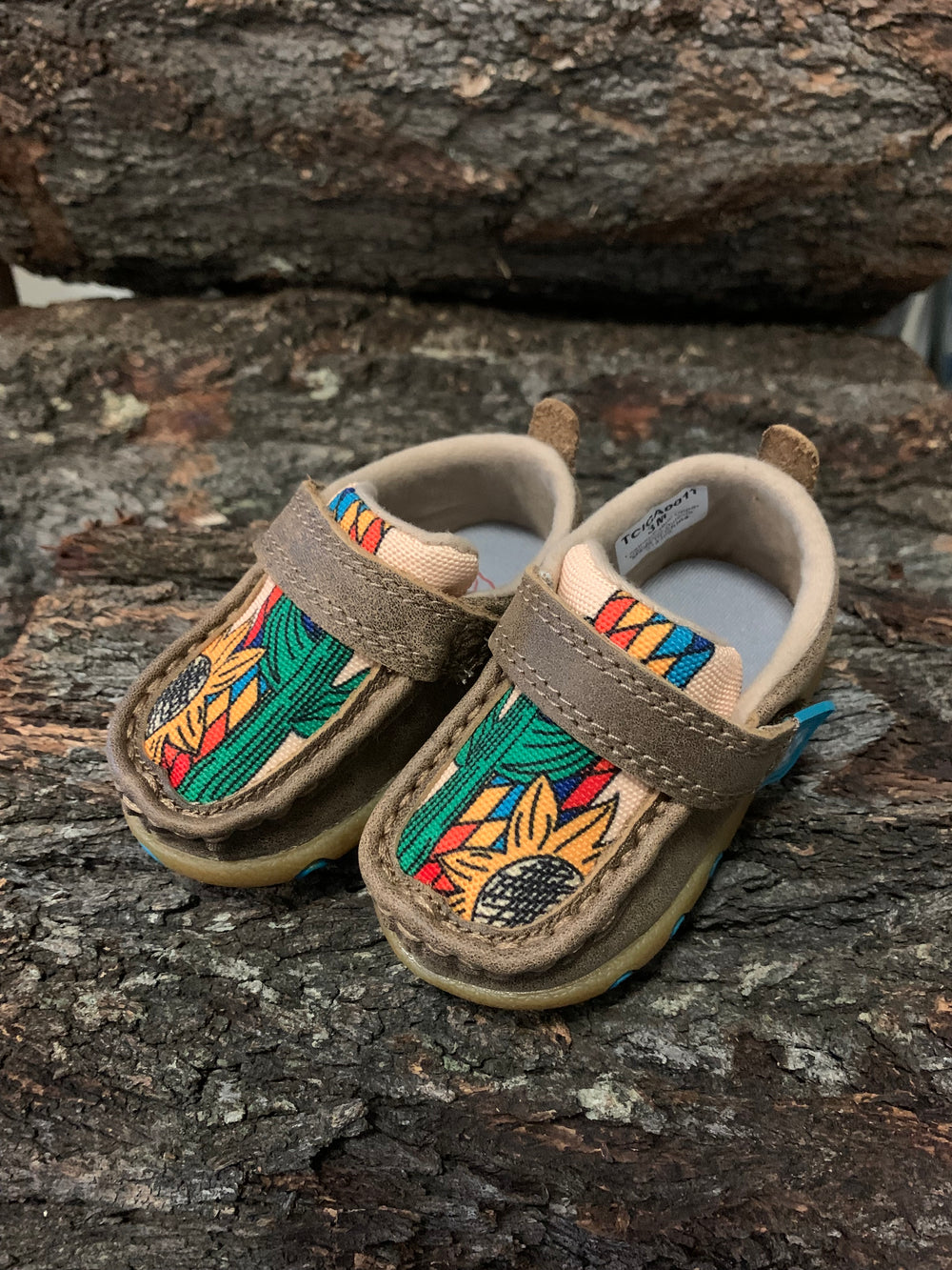 Infants Twisted X Cactus Sunflower Mocs - Bomber/Tan/Multi TCICA0011