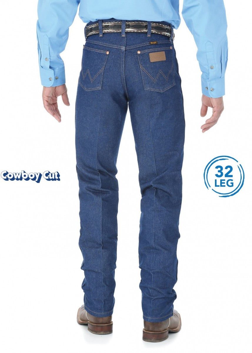Wrangler - Mens Cowboy Cut Original Denim Jeans - 32 Leg - 13MWZ32