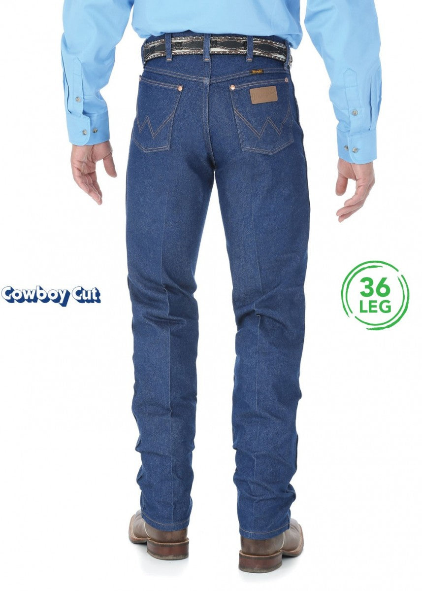 Wrangler Cowboy Cut Original Denim  Mens Jeans - 36 Leg - 13MWZ36