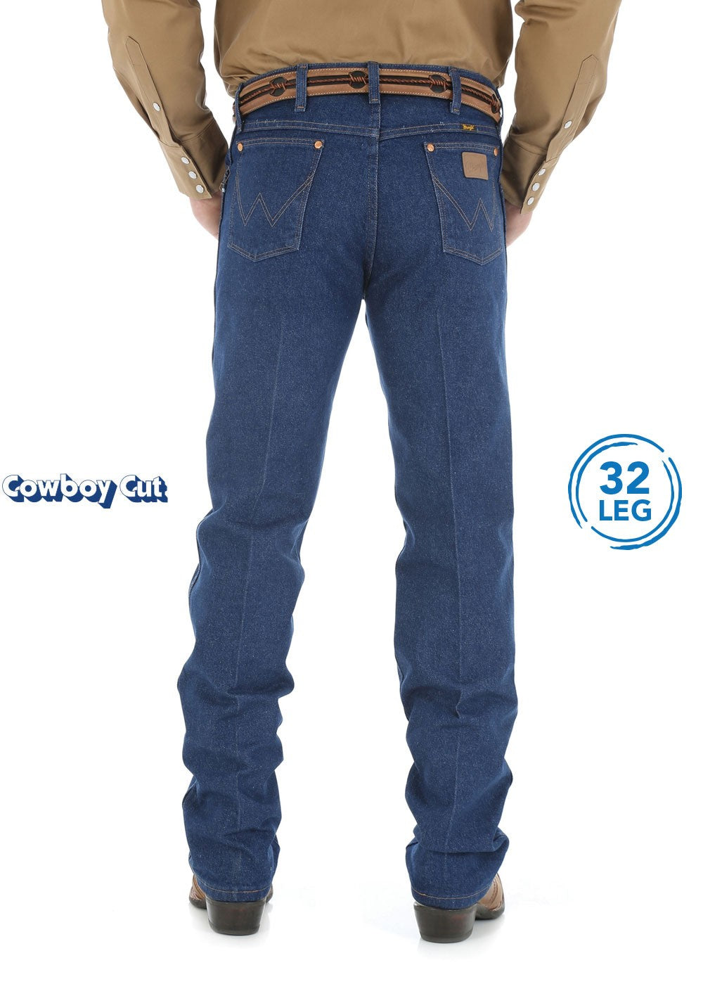 Wrangler Cowboy Cut Original Fit Mens Jeans - Pre Washed- 32 Leg - 13MWZPW32