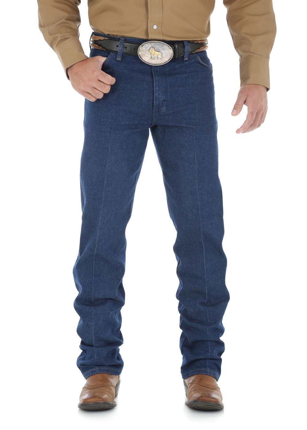 Wrangler Cowboy Cut Original Fit Denim Mens Jeans - Pre Washed- 36 Leg - 13MWZPW36