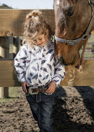 Girls Pure Western Nora L/S Shirt