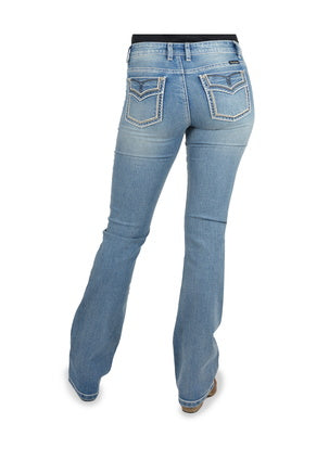 Pure Western Womens Veronica Boot Cut Jeans - 34 Leg