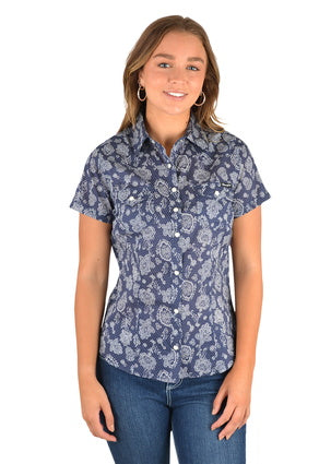 
                      
                        Wrangler Womens Aliza Western Short Sleeve Shirt
                      
                    