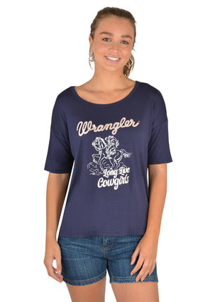 Wrangler Womens Long Live Cowgirls Shirt