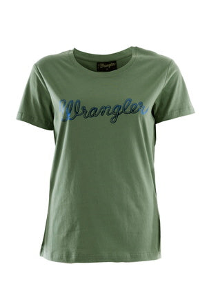 Wrangler Womens Lasso Tee - Olive