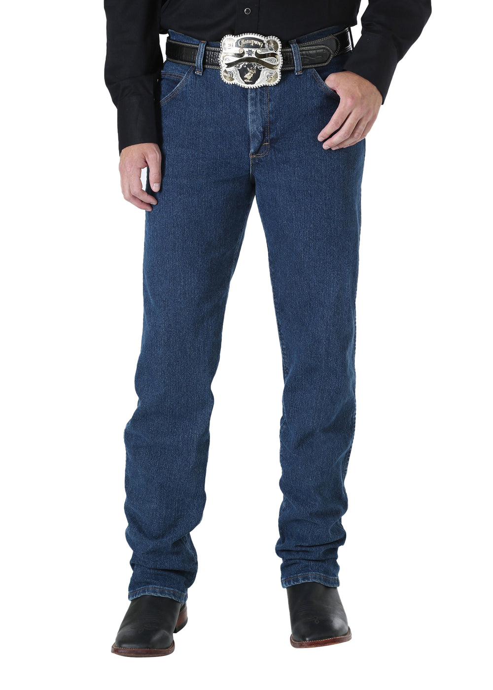 Mens Wrangler Performance Cowboy Cut Advanced Comfort Reg Fit Jeans - 34 Leg - 47MACMS34