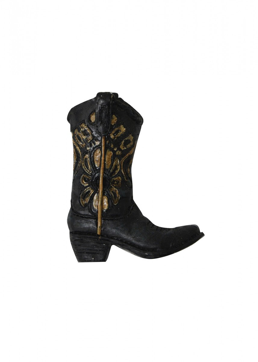 Pure Western Black Flower Boot Magnet - P1S1981GFT