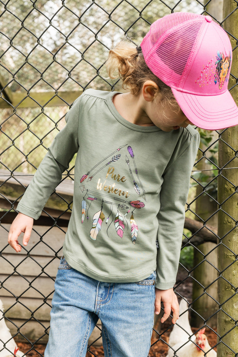 Pure Western Girls Spike L/S Tee