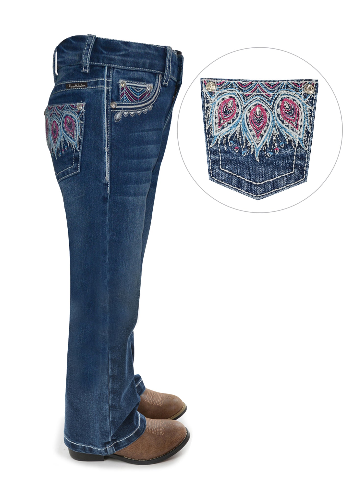 Girls Belle Boot Cut Jeans