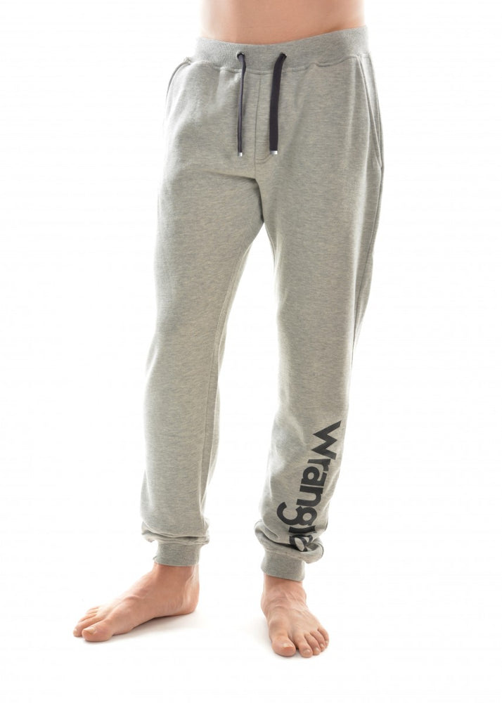 Mens Wrangler Logo Track Pants - Grey
