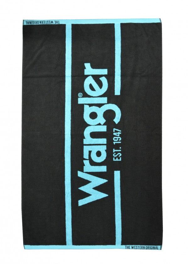 Wrangler Signature Towel - Black / Aqua