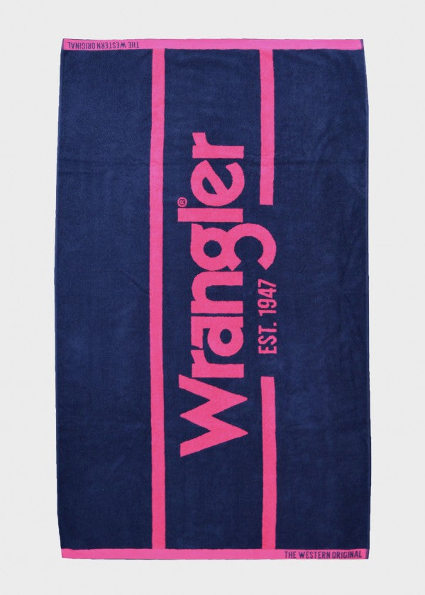 Wrangler Signature Towel - Navy / Pink