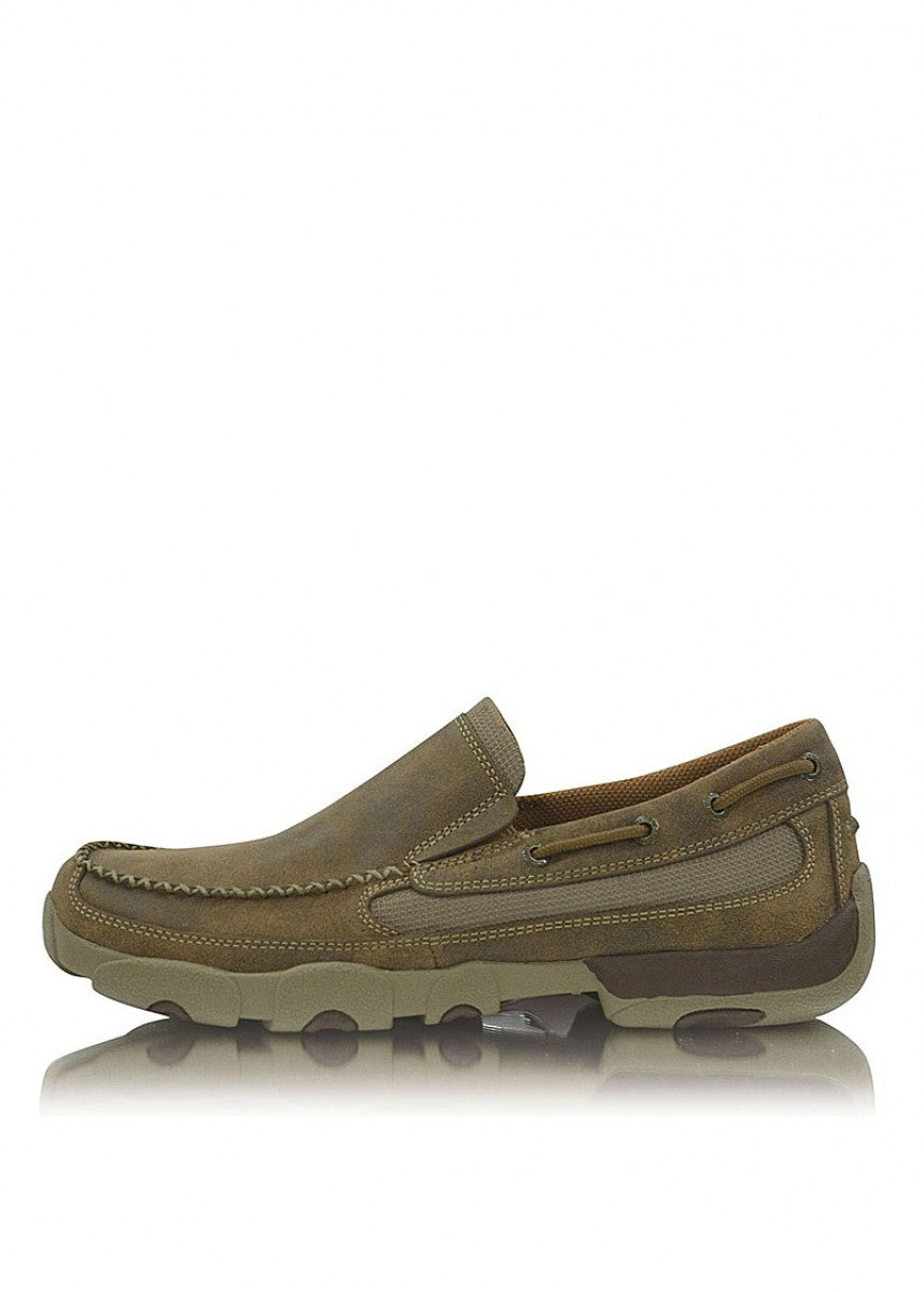 Mens Casual Driving Mocs Boat Slip Ons - Bomber - TCMDMS002